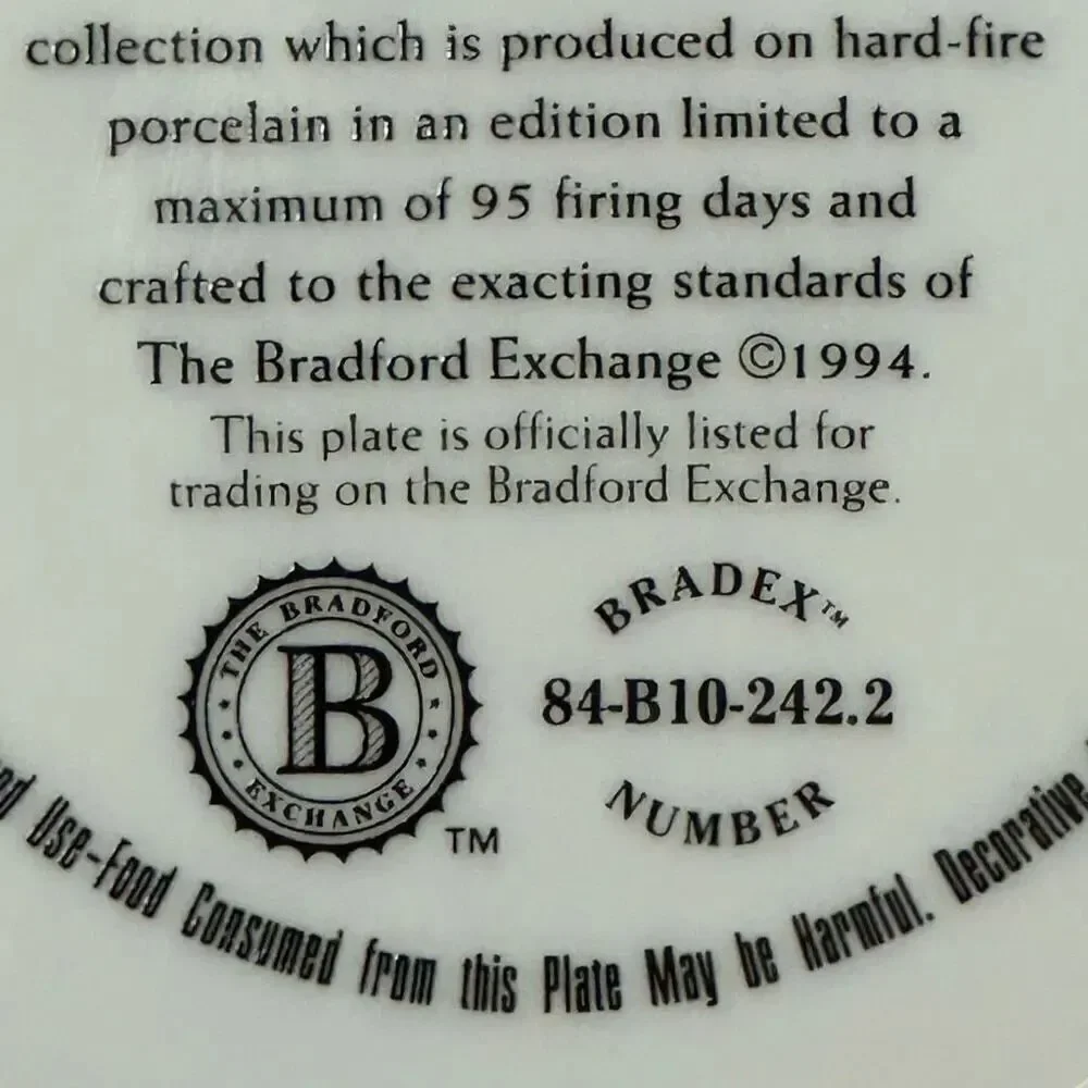 Vintage Bradford Exchange “Playmates” by Jim Daly 1992